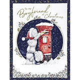 Luxury Me To You Bear Boyfriend Christmas Card by Carte Blanche, featuring a cute teddy bear design on a festive greeting card.