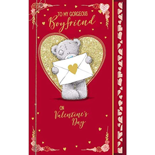 Valentine's Day greeting card by Carte Blanche with "To My Perfect Fiancé" message, featuring romantic floral design.