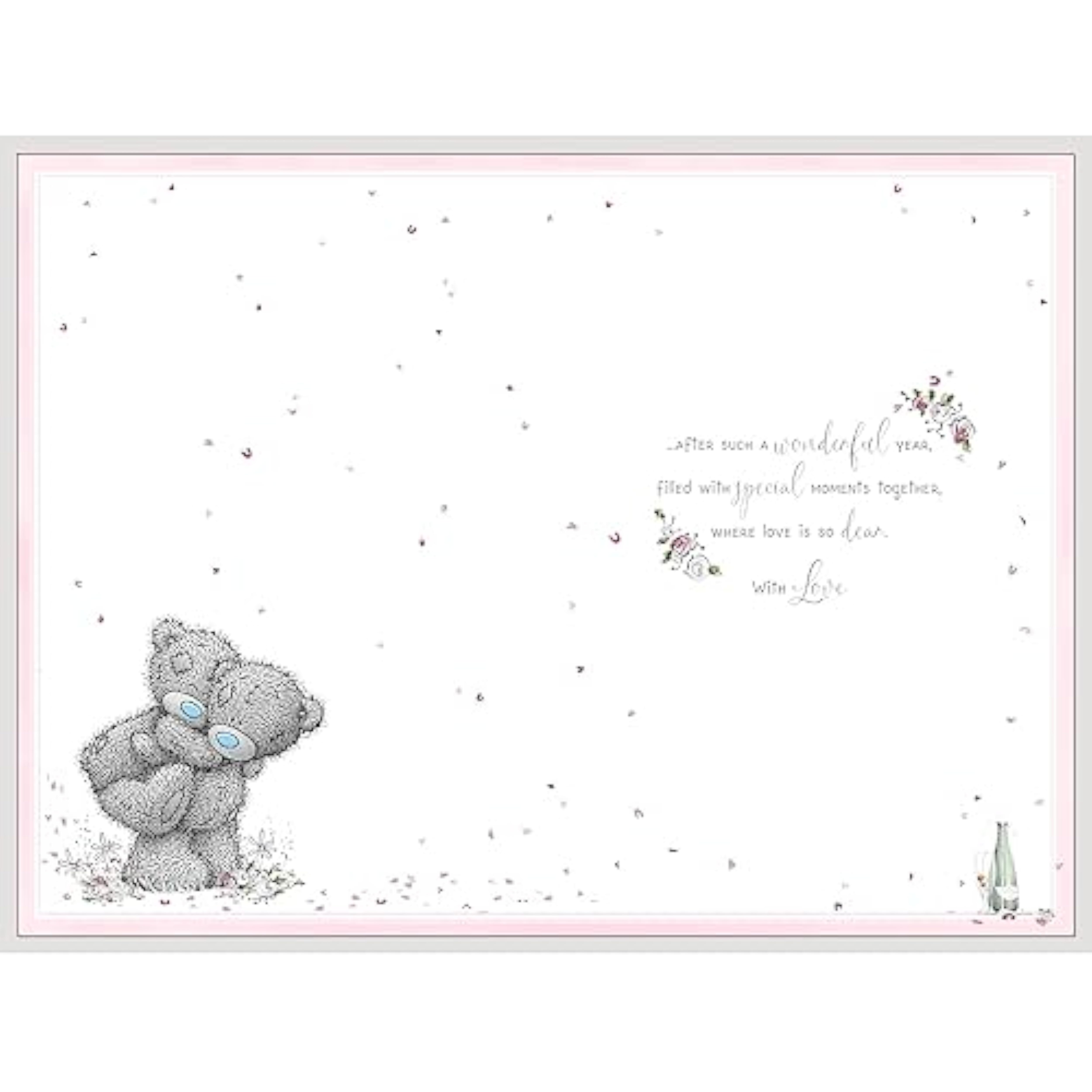 Decorative Couple Anniversary Greeting Card by Carte Blanche featuring romantic design and heartfelt message for special occasions.
