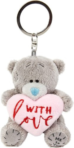 Soft plush toy keyring by Carte Blanche featuring a cute plush with love design, perfect for accessories and key organization.