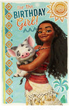 Disney Moana Birthday Girl Card