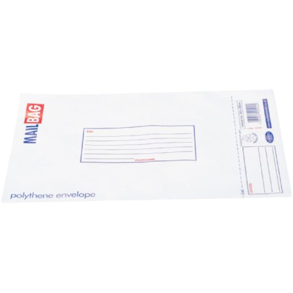Small County polythene 16x23cm mail bag for greeting cards, pack of 25, lightweight and secure for mailing delicate items.