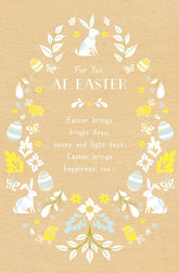 Easter Brings Bright Days Foiled Easter Greeting Card