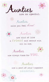For Special Auntie Nice Words Birthday Card