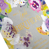 Traditional Floral Design Birthday Card