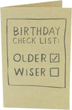 Funny Checklist Design Birthday Card
