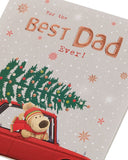 Boofle Dad Collecting Tree Christmas Card