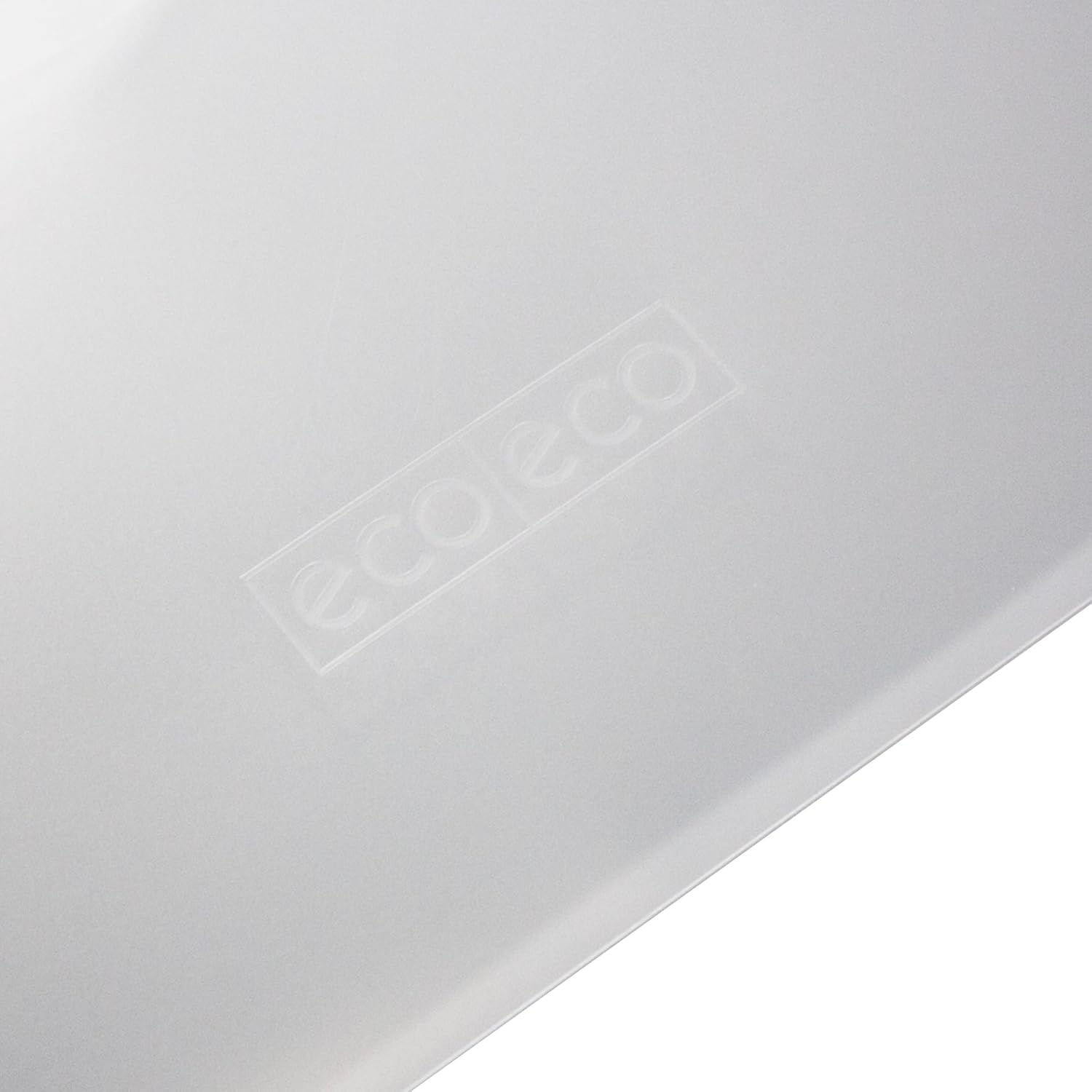 Set of five transparent A4 plastic wallets with press stud closures, made from 50% recycled material, 310x238mm by Eco-Eco Stationery.