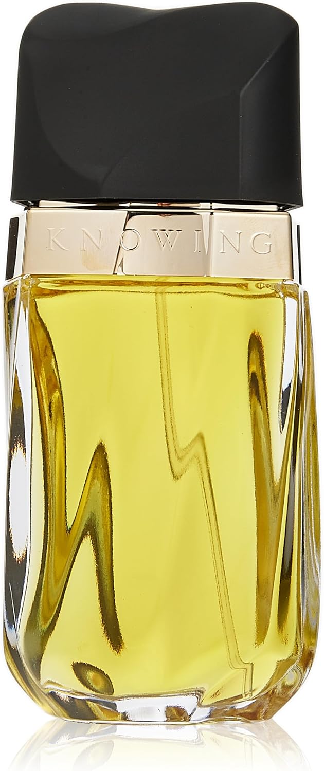 Estée Lauder Knowing Eau de Parfum spray for women, 75ml bottle featuring elegant floral and woody fragrance notes.