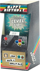 Pop Up Arcade Game Design Open Male Birthday Card