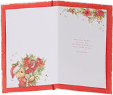 Disney Winnie the Pooh Christmas Card for Wife - Bouquet Christmas Card