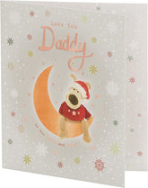 Boofle Moon and Snowflakes Daddy Christmas Card