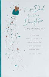 Father's Day Card For Dad From Daughter With Envelope - Heart Envelope Design