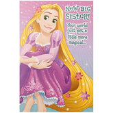 Disney Princess Rapunzel New Big Sister Congratulations Card