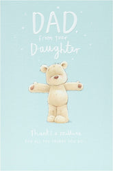 Adorable Teddy Father's Day Card For Dad From Daughter