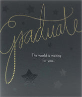 Elegant Foil and Embossed Finish Graduation Card