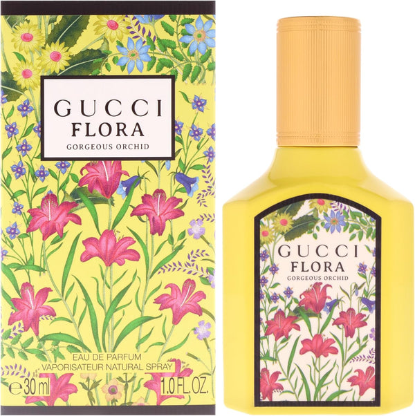 Gucci Flora Gorgeous Orchid Eau de Parfum spray for women, 30ml bottle, elegant floral fragrance with orchid notes.
