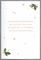 Laser die cut heart with couple Photo One I Love (375) Christmas Card