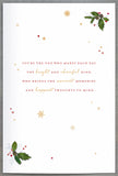 Laser die cut heart with couple Photo One I Love (375) Christmas Card