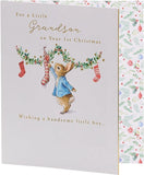 Peter Rabbit Christmas Card for Grandson's 1st Christmas Card