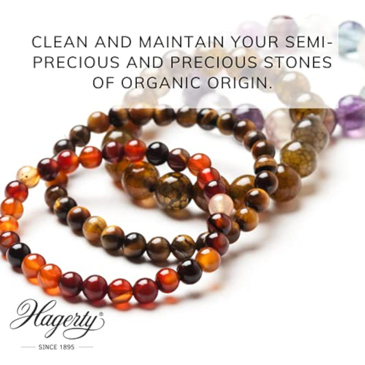 Hagerty Fine Stones BL jewelry cleaning cloth restoring shine to delicate jewelry pieces, made by Hagerty.