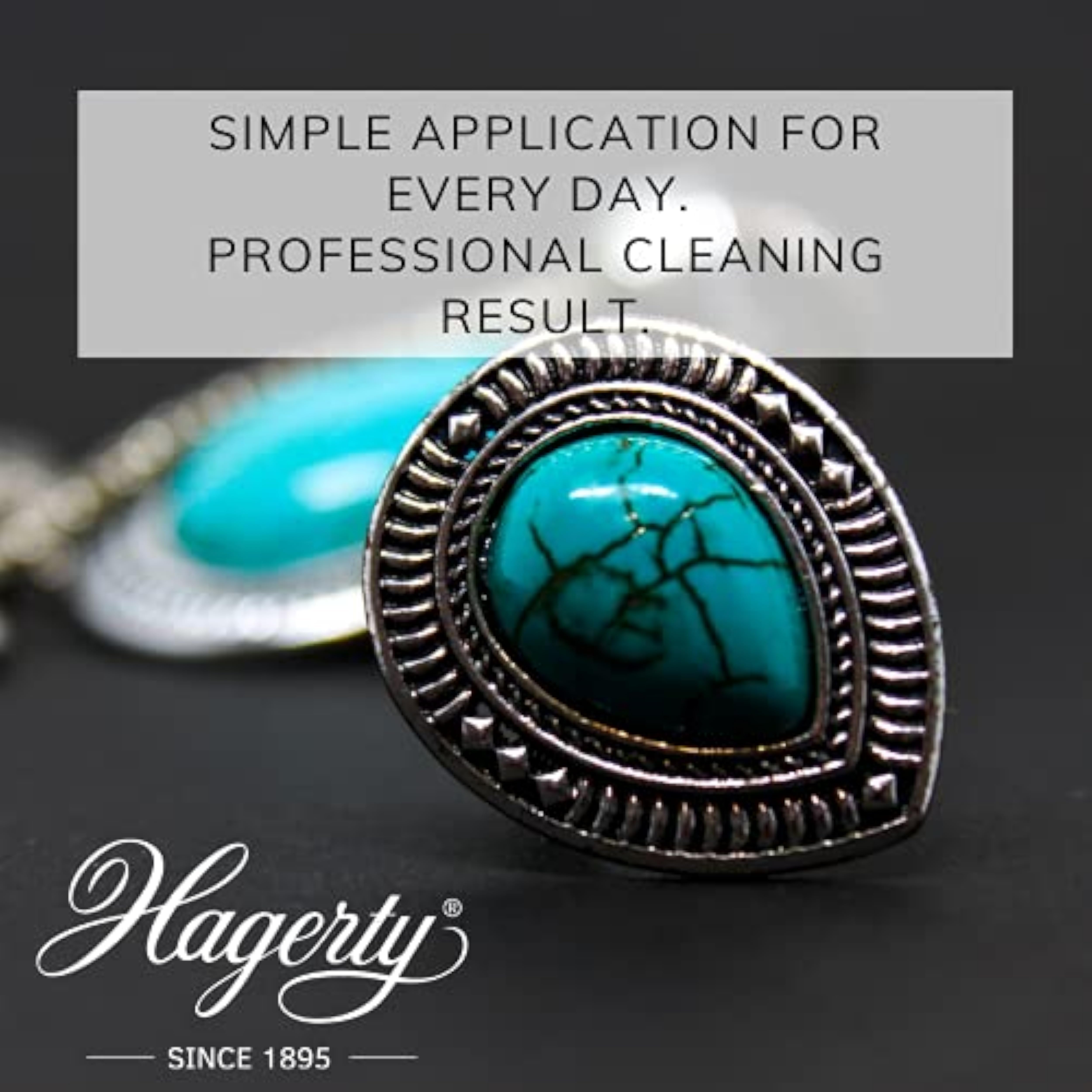 Hagerty Fine Stones BL jewelry cleaning cloth with soft fabric for restoring shine to fine jewelry and gemstones.