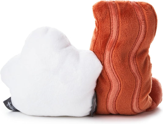 Hallmark Better Together Bacon and Egg soft toy pair showing smiling bacon and egg characters on a white background.