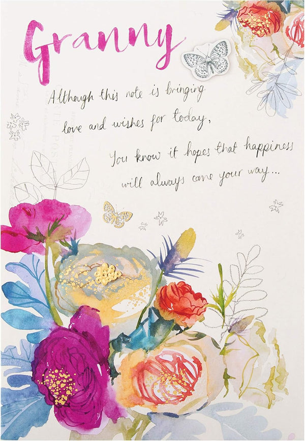 Hallmark floral Mother’s Day card featuring elegant classic design and heartfelt message for Granny.