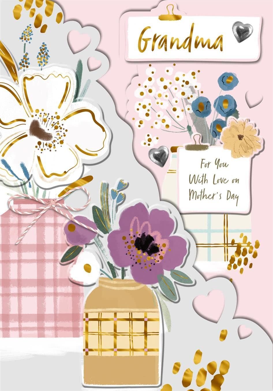 Hallmark Grandma Mother’s Day card with heartfelt "For You With Love" message and floral design, perfect for celebrating moms.