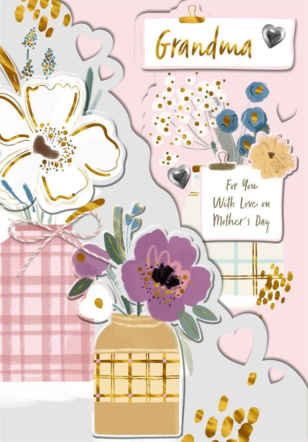 Hallmark Grandma Mother’s Day card with heartfelt "For You With Love" message and floral design, perfect for celebrating moms.