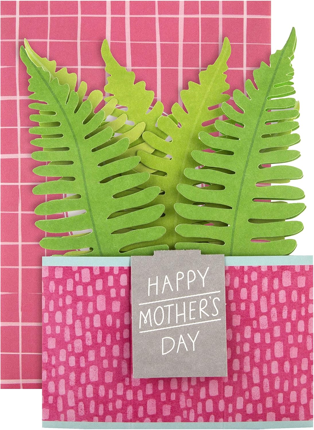 Hallmark Paper Wonder pop-up Mother’s Day card featuring a 3D floral plant design with vibrant colors and intricate details.