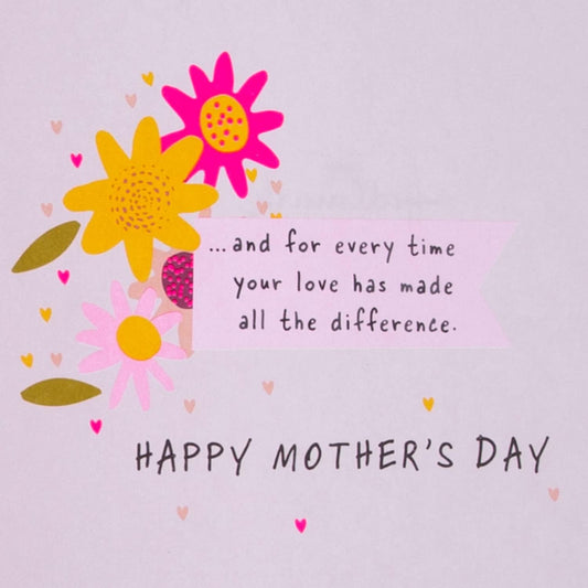 Colorful floral bouquet Mother's Day card by Hallmark featuring bright, beautiful flowers and cheerful greeting design.
