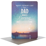 Hallmark Father's Day card featuring a dad with "Pretty Awesome" message, designed for celebrating fathers on special occasions.