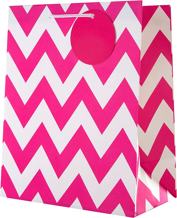 Hallmark contemporary pink elegance medium gift bag with floral design and sturdy handles for special occasions