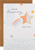 Hallmark 3D Effect Shooting Star Greeting Card with colorful star design and embossed 3D elements.
