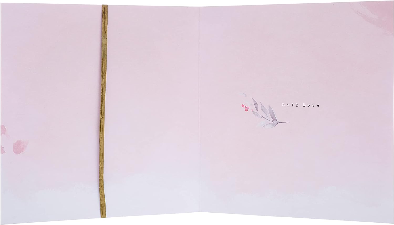 Hallmark anniversary greeting card for mum and dad featuring contemporary floral text design and elegant floral illustrations.