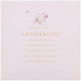 Hallmark anniversary greeting card with elegant text and LED design, perfect for celebrating special occasions.