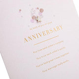 Hallmark anniversary greeting card with elegant text and LED light design, perfect for celebrating special milestones.