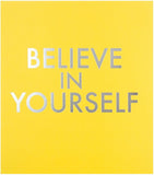 Hallmark greeting card featuring inspiring "Believe in Yourself" message, designed to encourage and motivate.