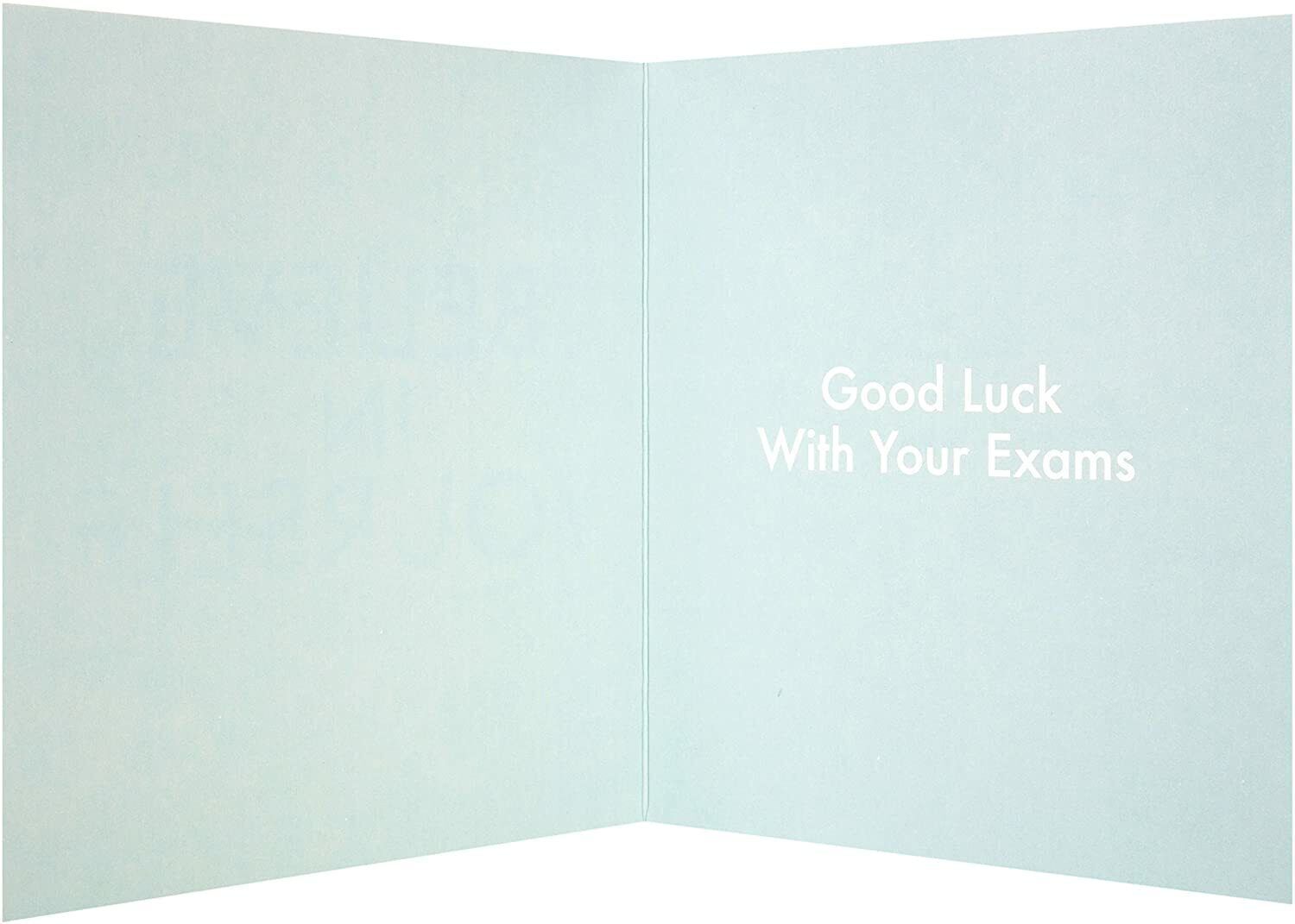 Hallmark Believe in Yourself Exam Good Luck Greeting Card with uplifting design and encouraging message for students.