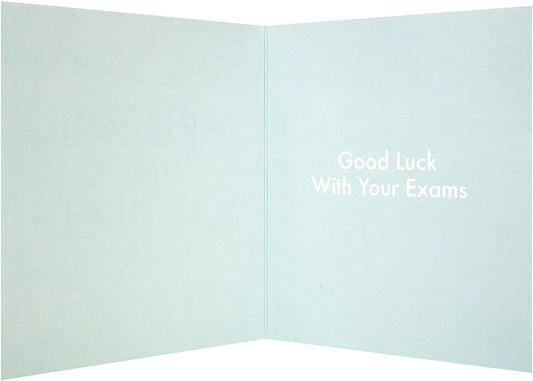 Hallmark Believe in Yourself Exam Good Luck Greeting Card with uplifting design and encouraging message for students.