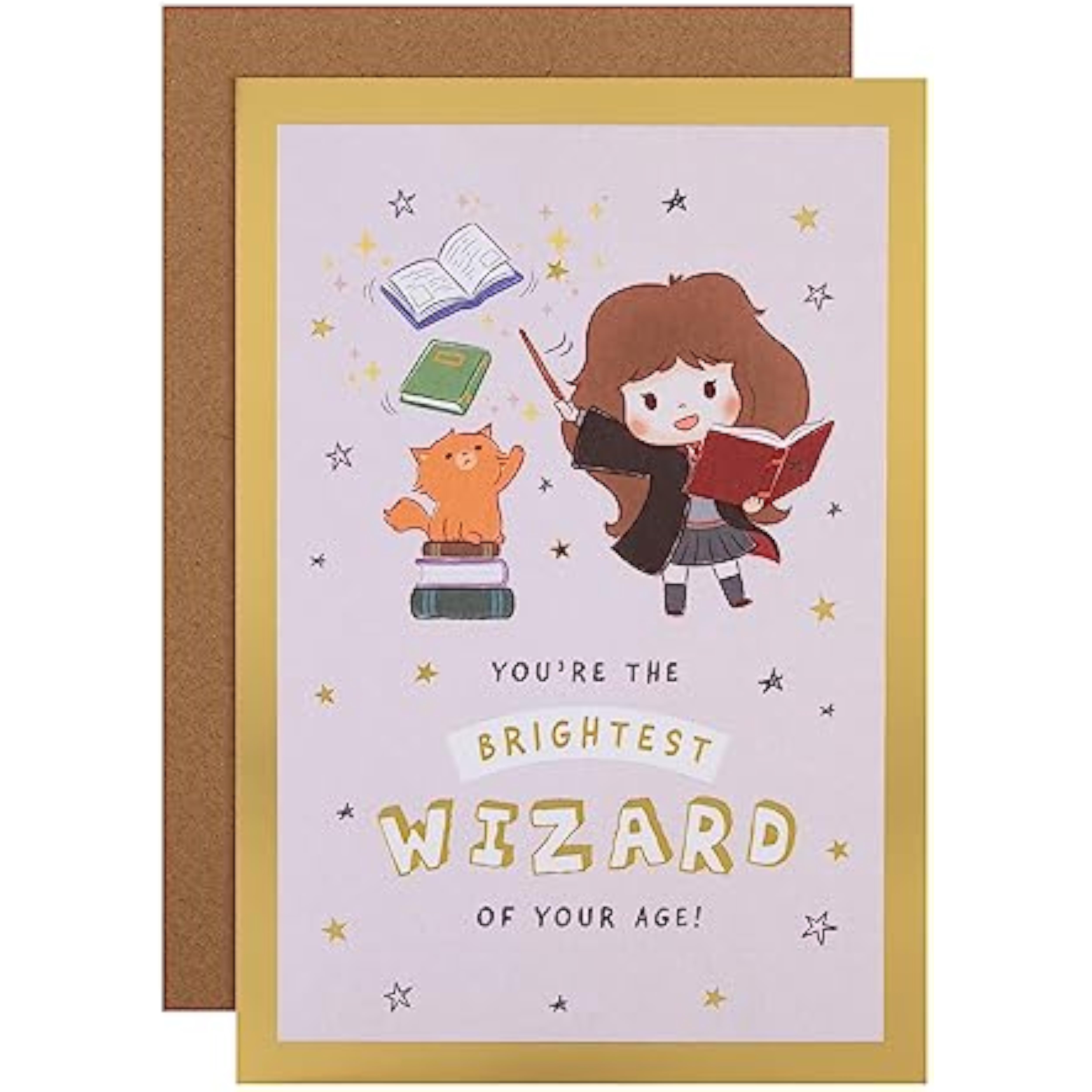 Hallmark birthday greeting card for a 75th birthday with open design and colorful celebration theme.
