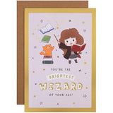 Hallmark birthday greeting card for a 75th birthday with open design and colorful celebration theme.