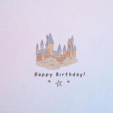Hallmark birthday greeting card with "Open 75" message, featuring festive design and colorful birthday-themed illustrations.