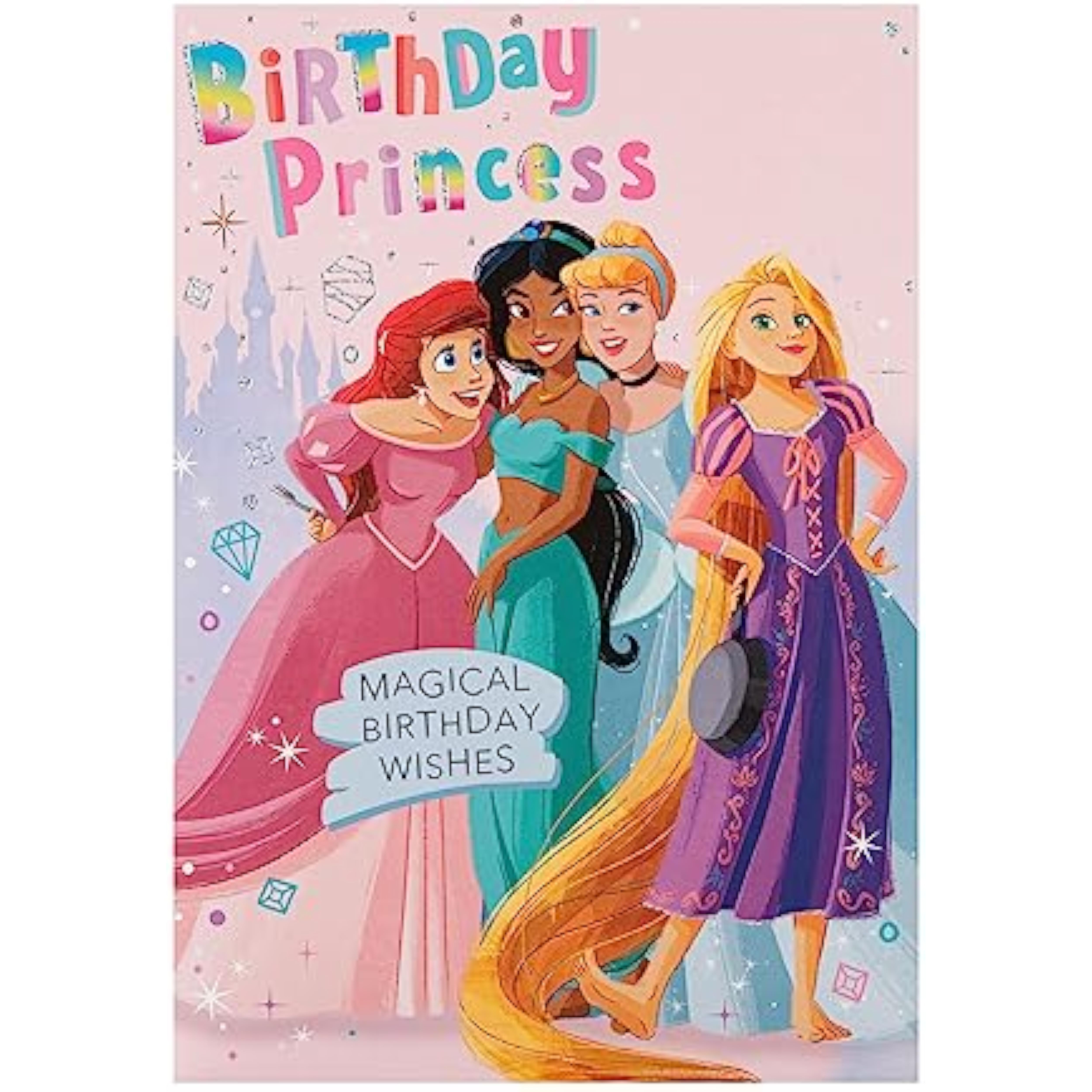 Hallmark birthday greeting card with "OPEN 90" design, featuring colorful illustrations for celebrating a 90th birthday.