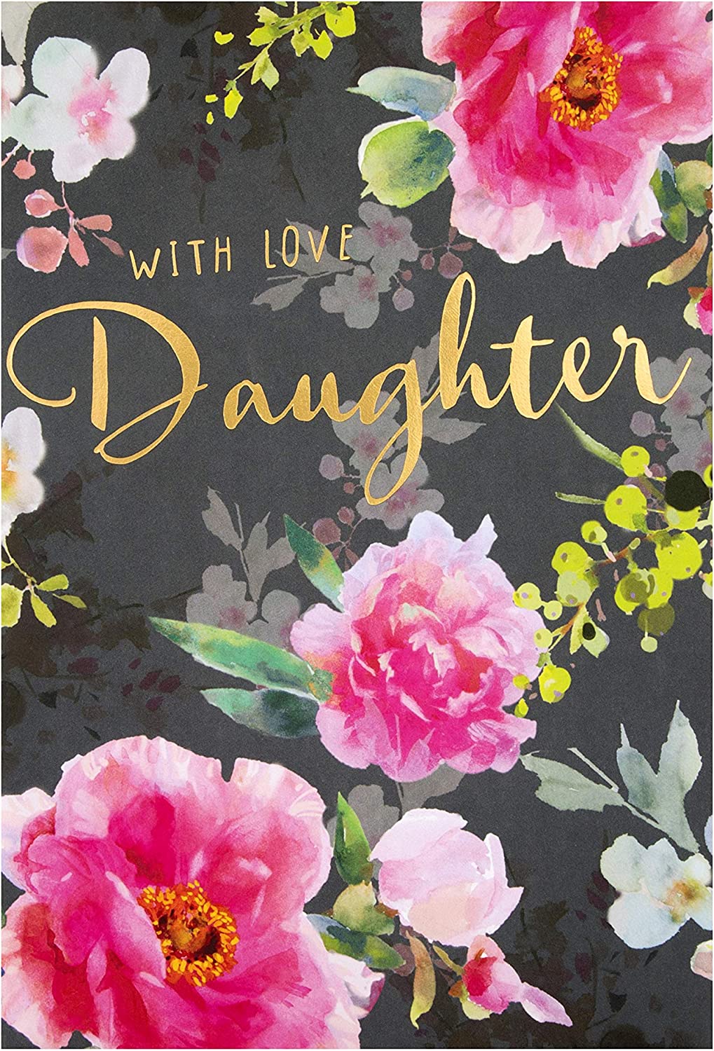 Hallmark greeting card featuring a classic floral design, perfect for a daughter's birthday celebration.