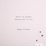 Hallmark birthday greeting card featuring a stylish cocktail glass design and "Happy Birthday Daughter" message.