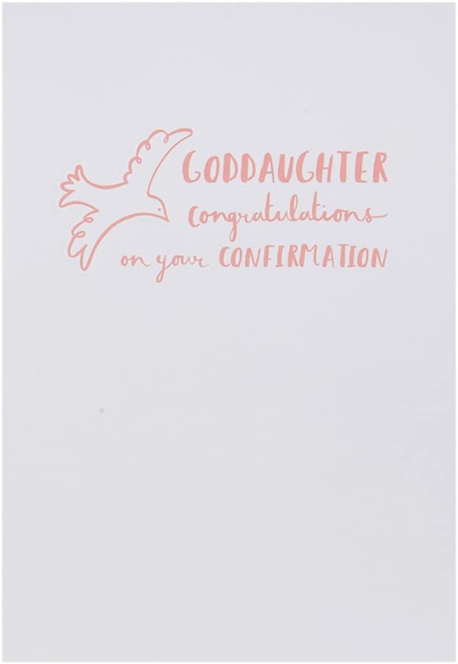 Hallmark confirmation greeting card for Goddaughter, celebrating her with heartfelt message and colorful floral design.