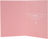 Hallmark confirmation greeting card for goddaughter, featuring heartfelt message and decorative design for celebrating her.