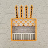 Contemporary layered laser cut birthday greeting card by Hallmark featuring intricate design and elegant craftsmanship.